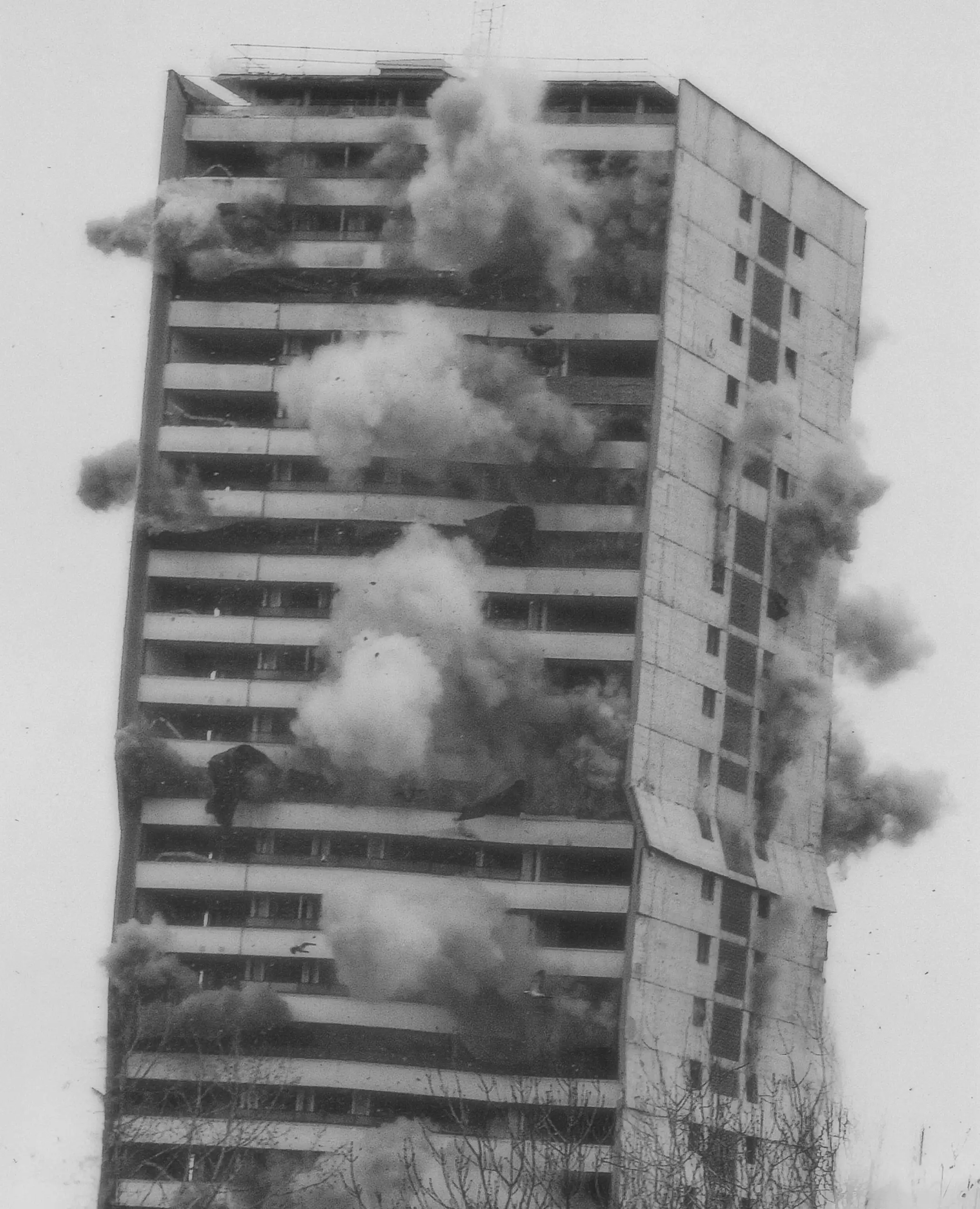 building being demolished
